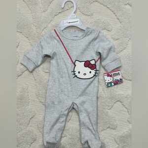 Hello Kitty Pink and Gray Kids Footie